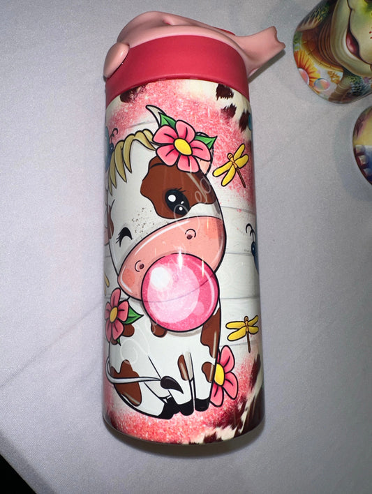 Cow Kid Flip Top Cup