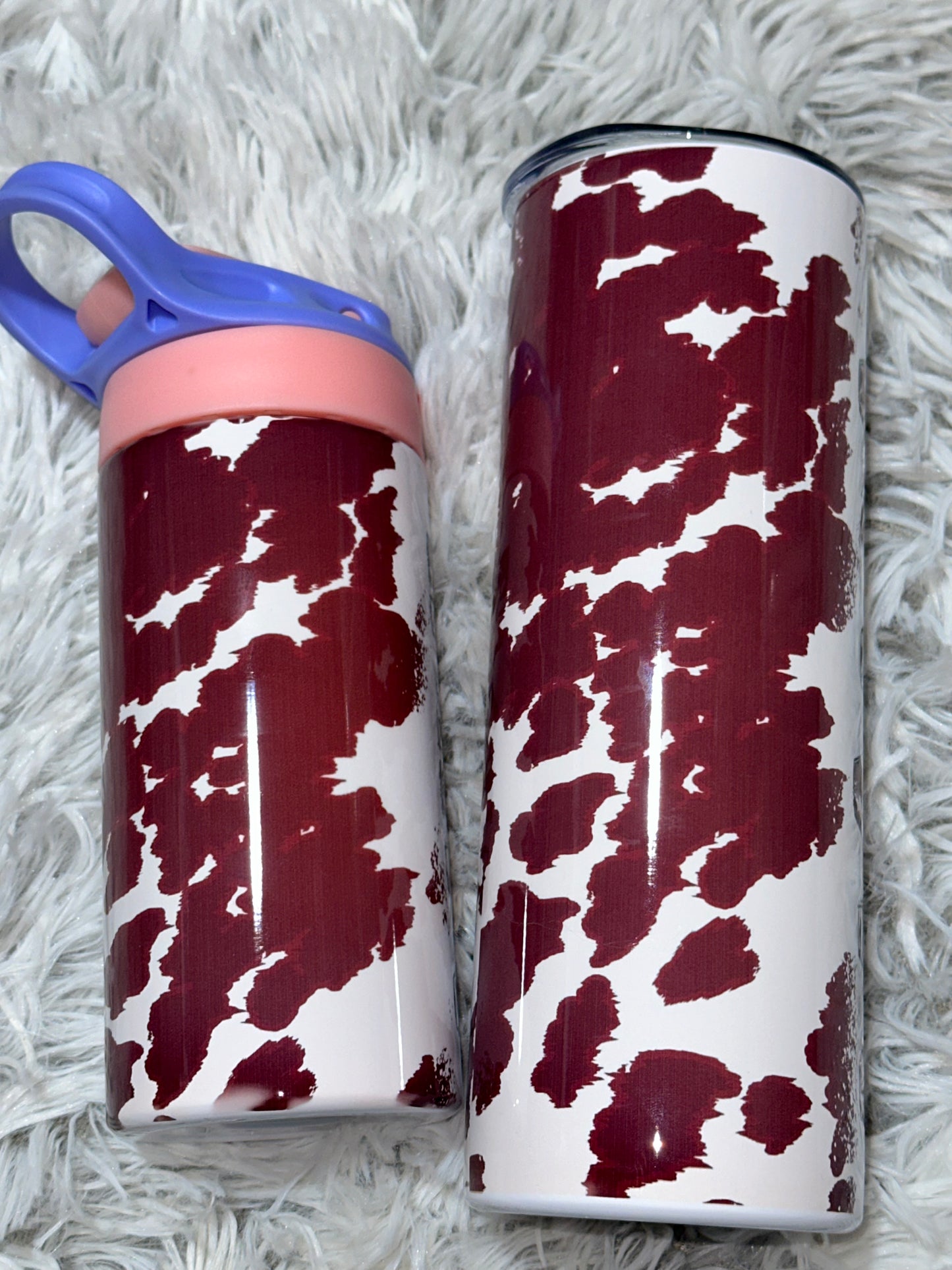 Mama mini cowhide tumbler set
