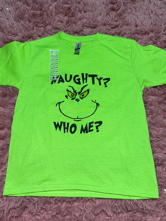 Naughty? Who me? Kid shirt